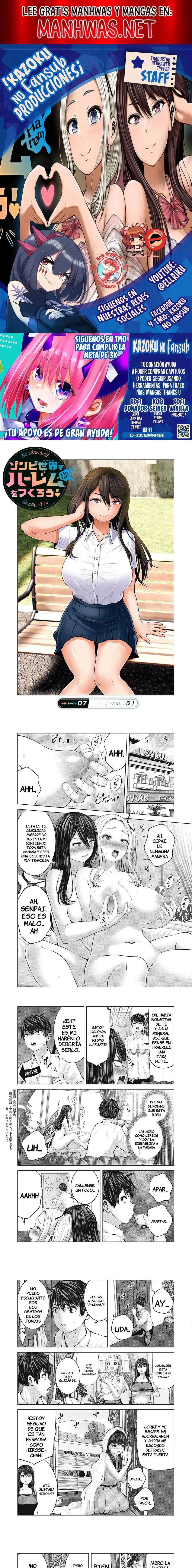 ZOMBIE SEKAI DE HAREM WO TSUKUROU Capítulo 7.1 - Page 1