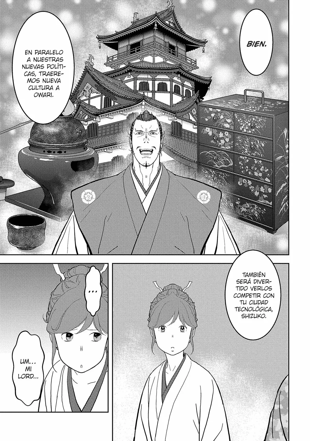 Sengoku Komachi Kuroutan: Noukou Giga Capítulo 27 - Page 14