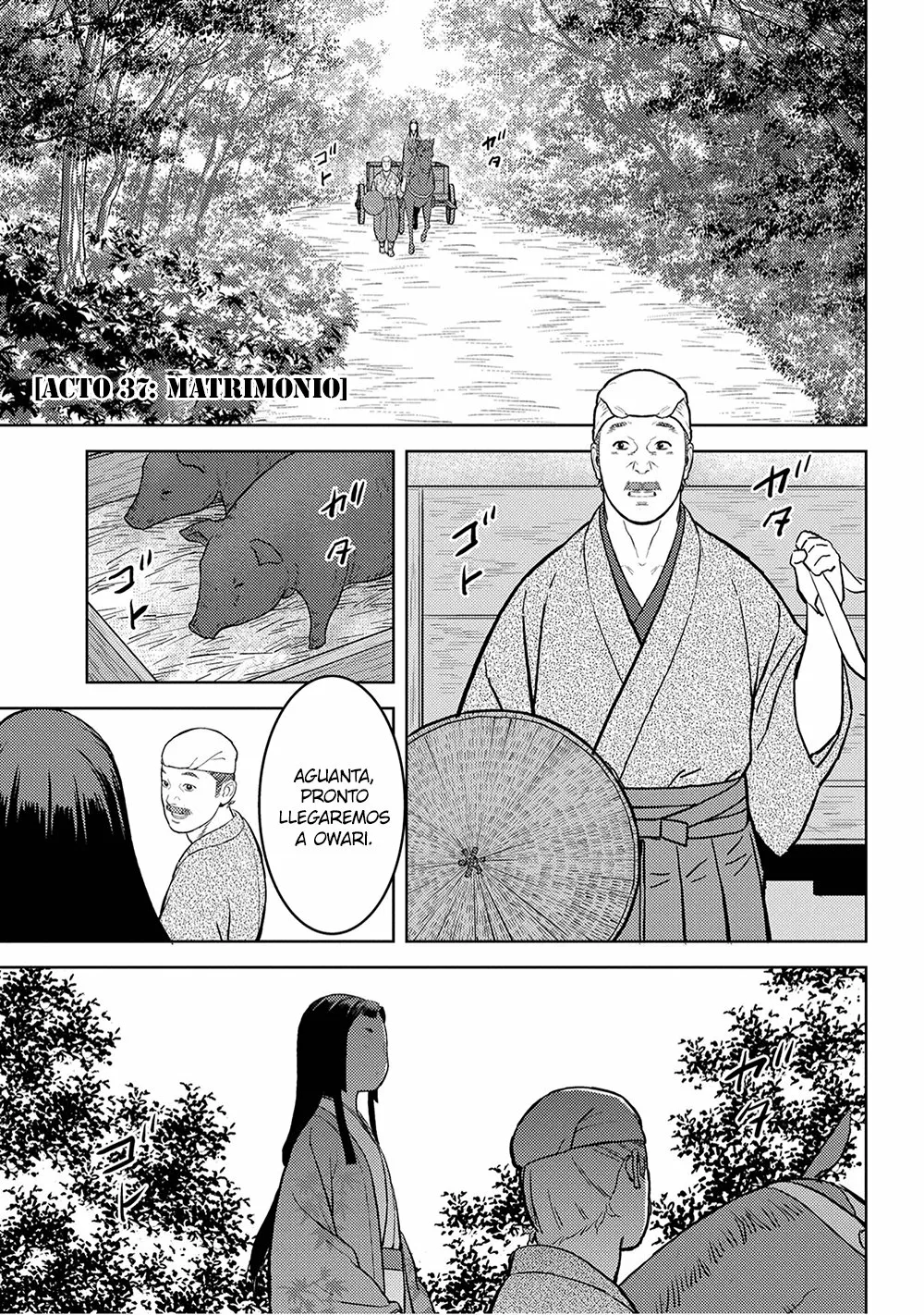 Sengoku Komachi Kuroutan: Noukou Giga Capítulo 37 - Page 2