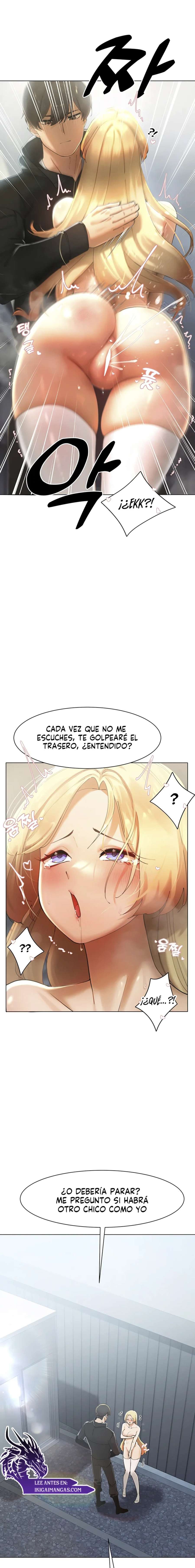 El protagonista se hace más fuerte cuando se come a una cazadora Capítulo 15 - Page 9