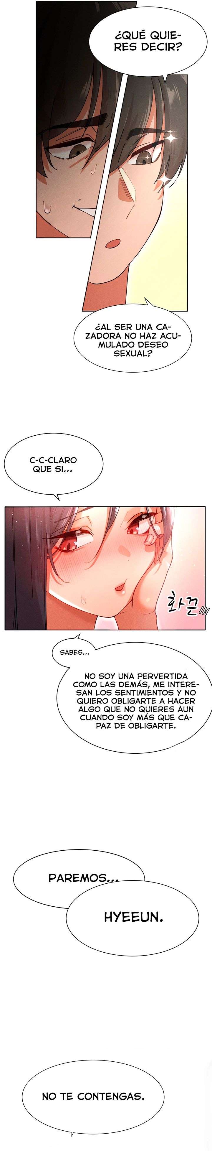 El protagonista se hace más fuerte cuando se come a una cazadora Capítulo 2 - Page 32