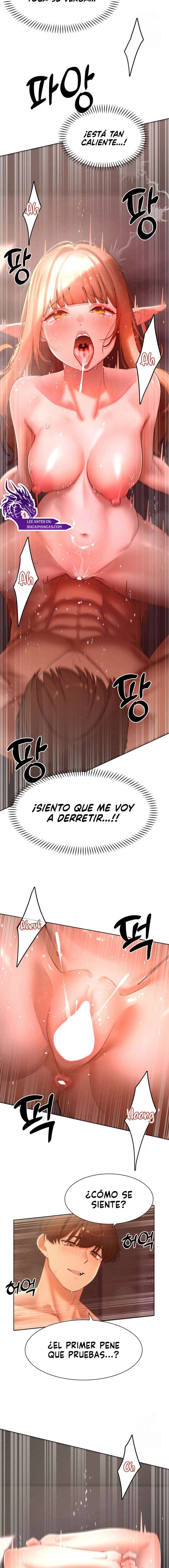 El protagonista se hace más fuerte cuando se come a una cazadora Capítulo 42 - Page 14