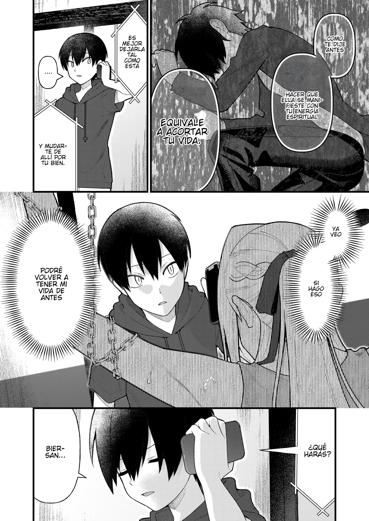 Siempre que regreso a casa, estará alli el fantasma de la Caballero Santa Capítulo 14 - Page 4