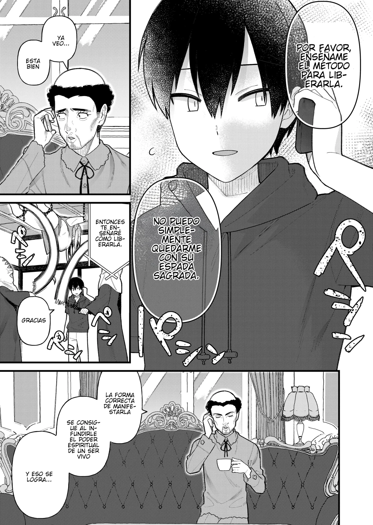 Siempre que regreso a casa, estará alli el fantasma de la Caballero Santa Capítulo 14 - Page 5