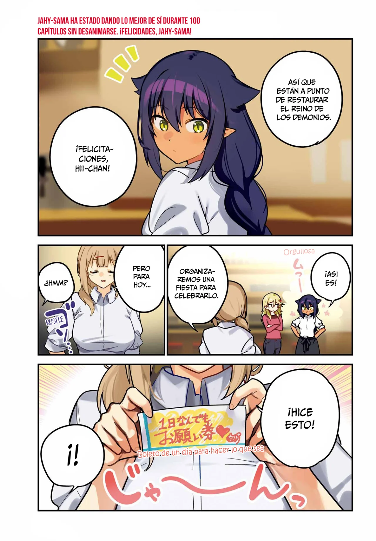 Jahy-sama wa Kujikenai! Capítulo 100 - Page 2